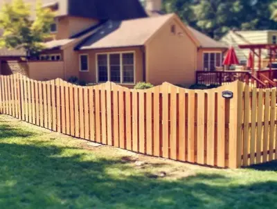 Cedar Shadow Box Fence with Scalloped Design — Fence Installation project by Prime Fence Company, LLC