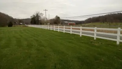 Vinyl Farm Side Fence — Fence Installation project by A-1 Fence & Deck Company