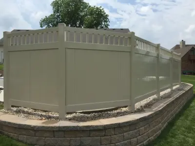 Vinyl fencing project 1 — Fence Installation project by Stafford Fencing