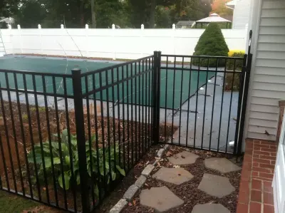 Wallingford Aluminum Swimming Pool Fence — Fence Installation project by Hartford Fence Company