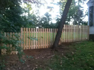 Cedar Spaced-Picket Dog Ear in West Hartford | September — Fence Installation project by Hartford Fence Company