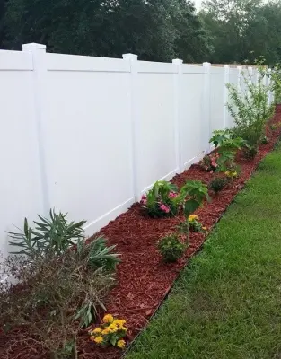 Vinyl Fence in White, 6 Feet — Fence Installation project by AJ Fence MFG, INC