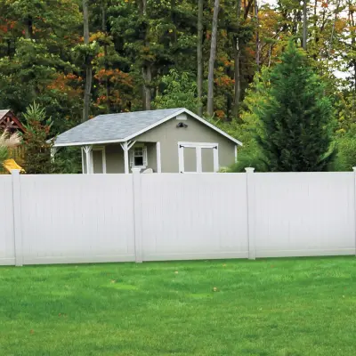 Vinyl Fence in White — Fence Installation project by Boise Fence