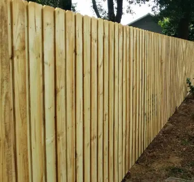 Six-Foot Board-on-Board Wood Panel — Fence Installation project by AJ Fence MFG, INC