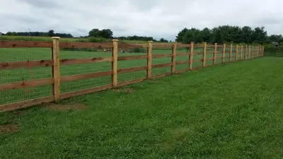 Timber Fencing — Fence Installation project by Amerifence