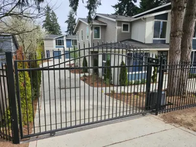 Burien, WA Wrought Iron Gate and Fence Renovation — Fence Installation project by Evergreen Electric Gates NW LLC