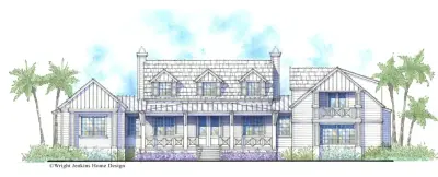 Coastal Modern Farmhouse in North Carolina by Wright Jenkins Home Design