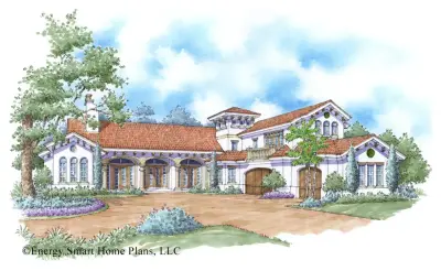 Mediterranean Villa in Ocala, FL by Wright Jenkins Home Design