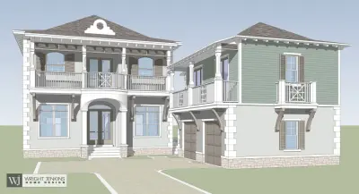 Nassau to Charlestown Bahamian by Wright Jenkins Home Design