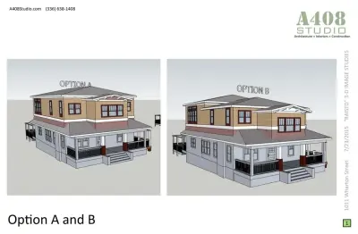 Historic Home Extension in Craftsman Style on the Second Floor by Steven Johnson Architect PLLC