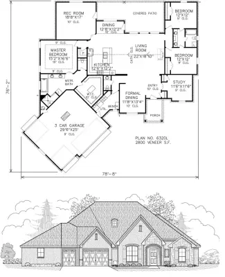 French residences — Architectural & Building Design Services project by Perry House Plans
