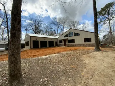 Metal Lake House at Toledo Bend — Architectural & Building Design Services project by Ross Homes & Drafting LLC