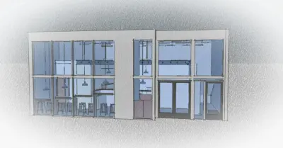 Contemporary Cafe — Architectural & Building Design Services project by Evergreen Drafting