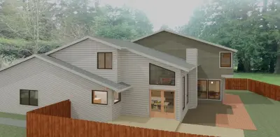 Northwest Postmodern Renovation Expansion — Architectural & Building Design Services project by J.T. Design