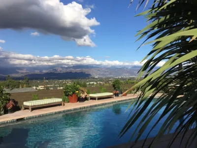 Poolside, Outdoor Dining Area Design — Landscape Design project by The JCRD Group