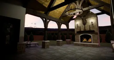 Al fresco living area — Architectural & Building Design Services project by McDaniel ArtWorks