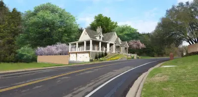 Conceptual Rendering for Lots 20-21 on Poage Drive — Architectural & Building Design Services project by McDaniel ArtWorks