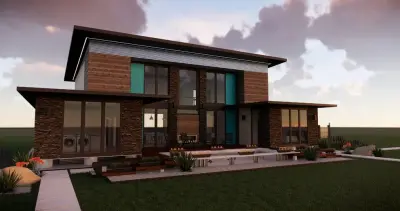 Modern Shipping Container Home — Architectural & Building Design Services project by McDaniel ArtWorks