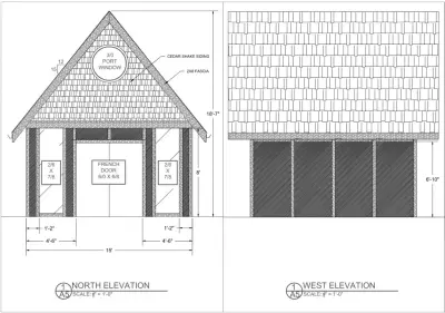Inclined Roof Shed Designs — Architectural & Building Design Services project by Outdraft Home Design