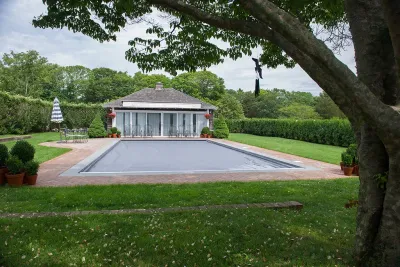 Automated Pool Cover Renovation in Quogue — Landscape Design project by The León Group, LLC