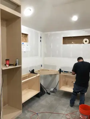 Bentwood Trail Home Master Bathroom Renovation: Before and After — Architectural & Building Design Services project by David Soskolne Projects, Inc