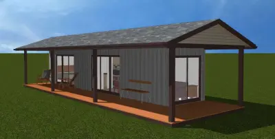 Container Shelter — Architectural & Building Design Services project by C P Design, LLC