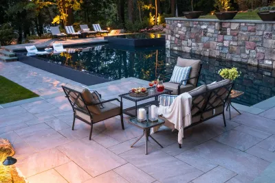 Backyard retreat in Morristown NJ — Landscape Design project by Thomas Flint Landscape Design & Development in Morristown