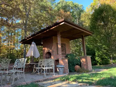 Italian-style Outdoor Pizza Oven Pavilion — Architectural & Building Design Services project by Steven Johnson Architect PLLC