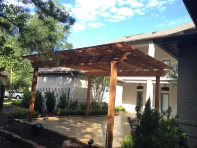 Courtyard - Before & After by Thompson's Landscaping