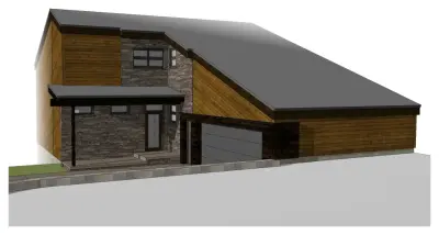 Lake House Plan Excluding Additions — Architectural & Building Design Services project by 1 A Design, LLC