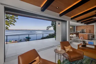 MCM Lakeside Retreat — Architectural & Building Design Services project by Udvari-solner Design Company
