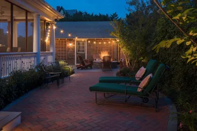 Backyard Hardscape and Fire Pit — Landscape Design project by Beechwood Landscape Architecture And Construction