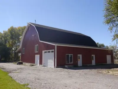 Bespoke Traditional Red Residence and Barn — Architectural & Building Design Services project by South Fork Design Group