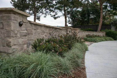 Front Entry Wall — Landscape Design project by Torrey Pines Landscape Co., Inc in Carlsbad