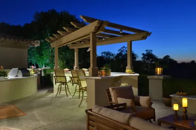 Rancho Santa Fe Outdoor Living Space by Torrey Pines Landscape Co., Inc
