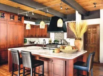 Cherry Kitchen Makeover by Cabinets Etc By Design