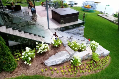 White Lake, MI - Modern Home Lake Front Landscape Design & Install — Landscape Design project by Troy Clogg Landscape Associates