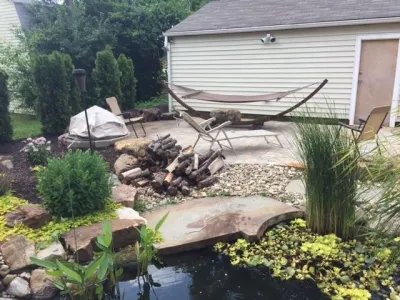 Patio and Water Feature Installation — Landscape Design project by True North Landscaping