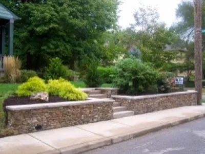Retaining Walls — Landscape Design project by True North Landscaping in Marion