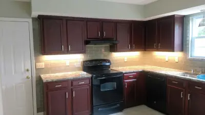 Louisville Kitchen Renovation with Glass Tile and Countertops — Kitchen Remodeling project by Concord Construction