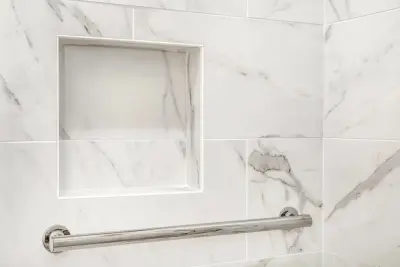 Elegant Modern Spa Bathroom Design — Kitchen Remodeling project by Golden Shore Design And Build