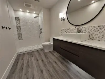 Mary's Northshore Lake Whatcom Bathroom Project — Kitchen Remodeling project by Bellinghamhomeworks