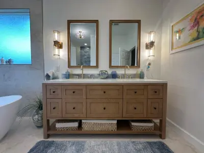 Amy and Rudy's Master Bathroom — Kitchen Remodeling project by Modern Vision Remodeling Experts