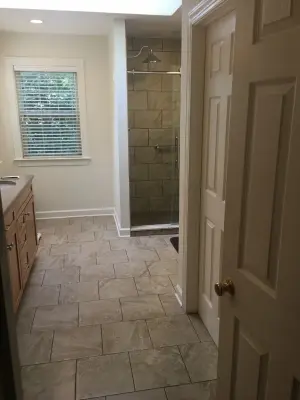 Primary Bathroom Renovation — Kitchen Remodeling project by Bassett Home Services LLC
