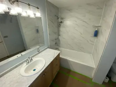 Luxury bathroom renovation for under $4,500 — Kitchen Remodeling project by Carter Family General Contractor