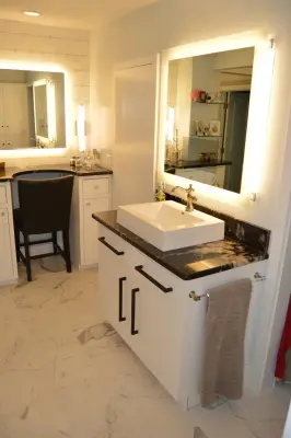 Luxury Bathroom Featuring Steam Shower — Kitchen Remodeling project by Tile KC