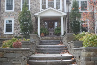 Estately Stonework — Landscape Design project by Urban Farms Landscape & Design