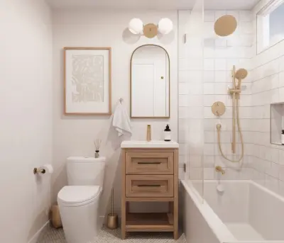 Sleek Bathroom Update — Kitchen Remodeling project by Nailed It Builders
