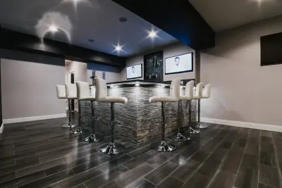 CONTEMPORARY LOWER LEVEL — Kitchen Remodeling project by Prestige Renovations