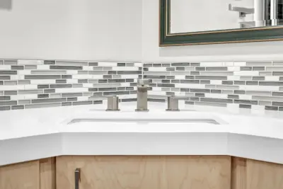 Contemporary Restroom — Kitchen Remodeling project by Golden Shore Design And Build